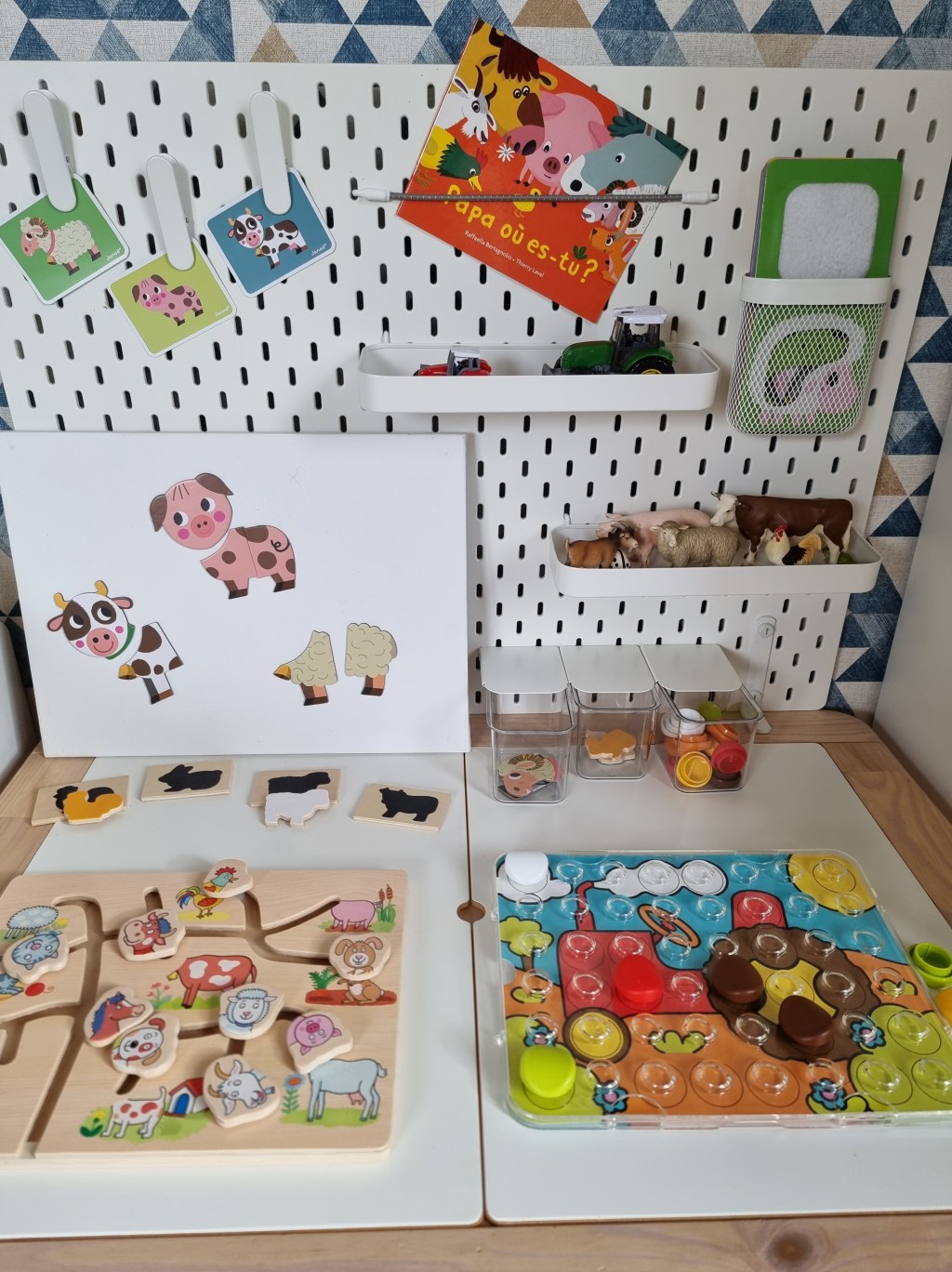 Table d&rsquo;activités &laquo;&nbsp;à la ferme&nbsp;&raquo;